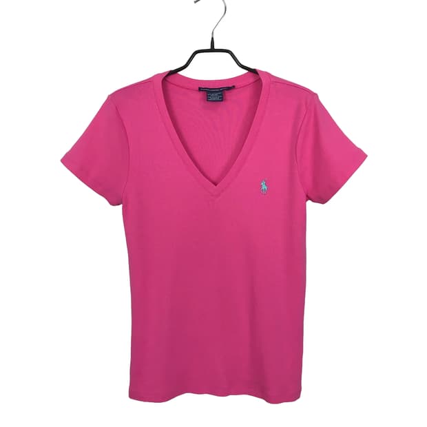 폴로 스포츠 POLO 슬림핏 V넥 반팔 티셔츠 여성L