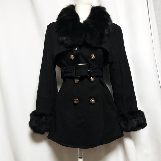 빈티지 퍼코트 대장 y2k자켓 그런지 핀터깔 오네갸루 긱시크 고스펑크