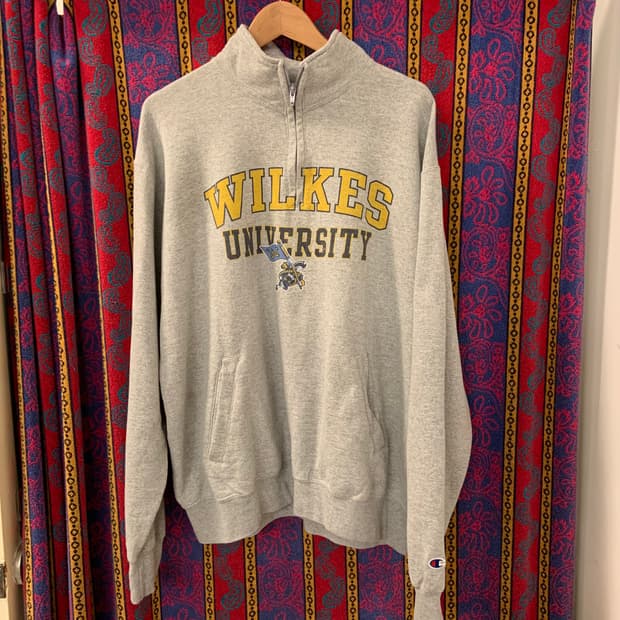 90s 챔피온 에코플리스 반집업 스웻