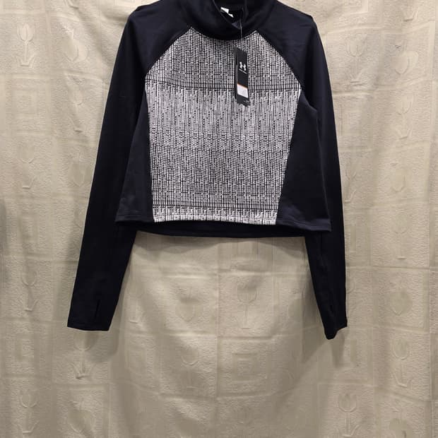 새상품) 언더아머 여성 기모 크롭 콜드기어 긴팔 티셔츠S