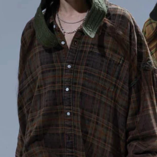 삽니다!) r13 드랍넥 셔츠 브라운 or 네이비 M사이즈