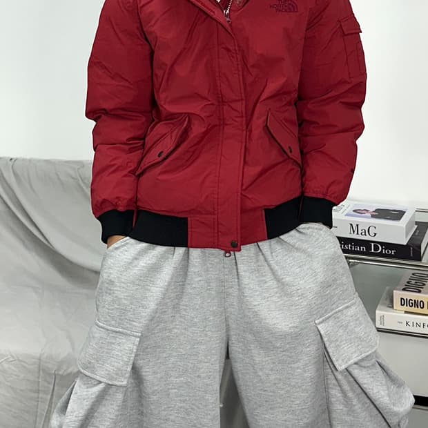노스페이스 딥레드 패딩 95