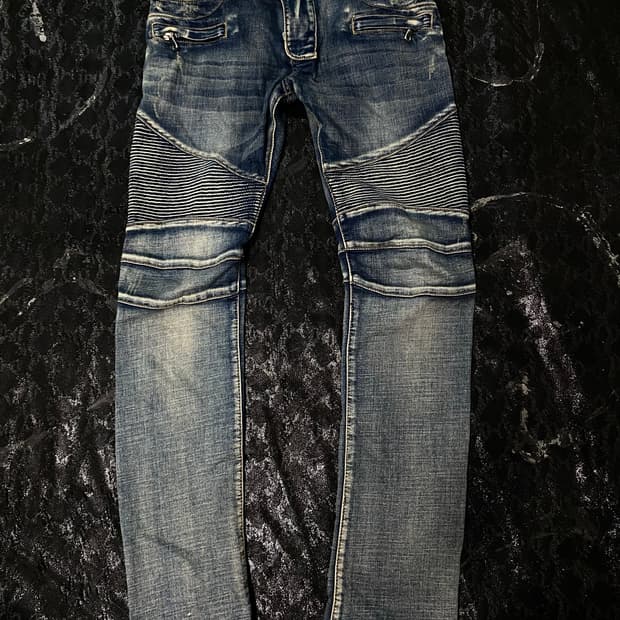 (The JMC Jeans)Zip Detail Biker Pants
