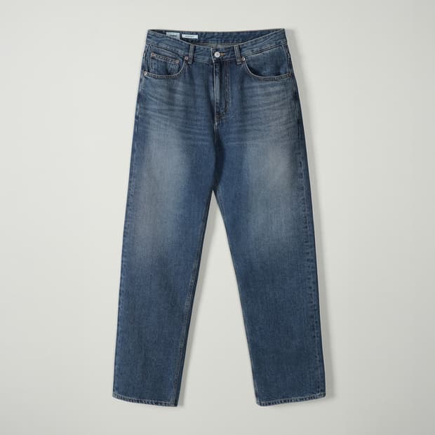 인더로우 5PK REGULAR STRAIGHT DENIM midblue