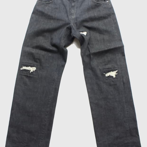 네이버후드 데미지드 셀비지진(XL)