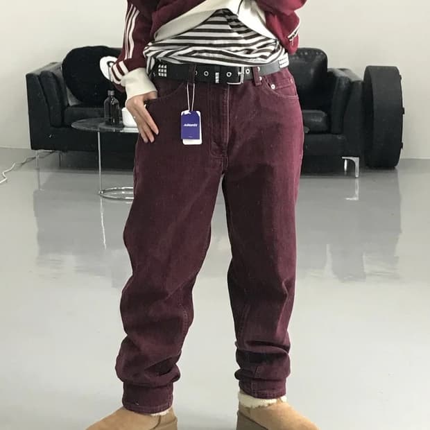 리바이스 550 버건디 팬츠
