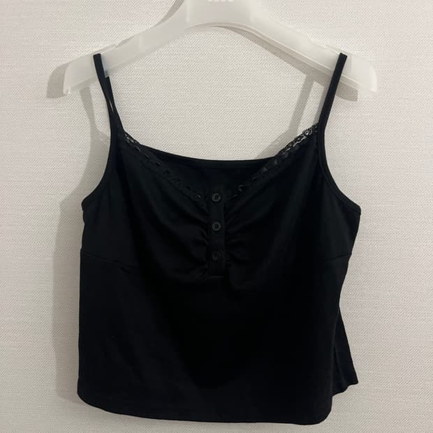 검정 레이스 나시