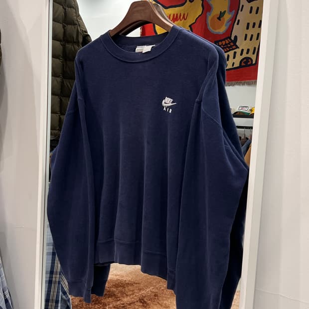 80-90s Nike 올드 나이키 Air 페이딩 스웻셔츠