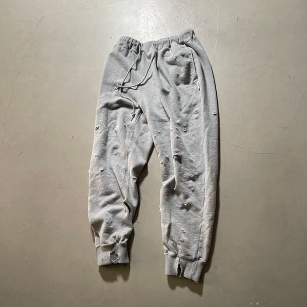 KZ Atelier  Distressed Sweat Pants