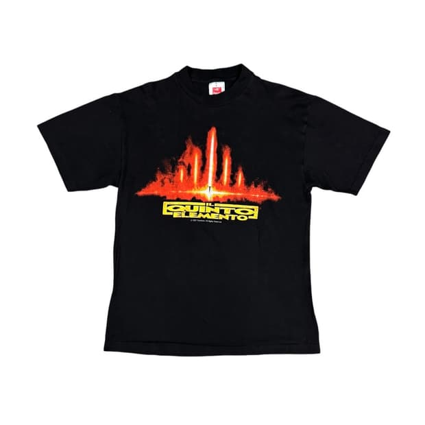 빈티지 90s 영화 제5원소 프로모 티셔츠 (이태리버전)