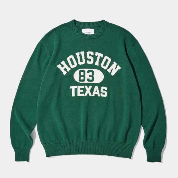 (새상품) 아웃스탠딩 휴스턴 니트 그린