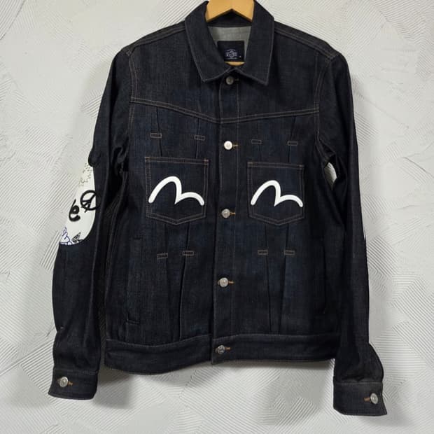 에비수 생지데님자켓 M 급처합니다