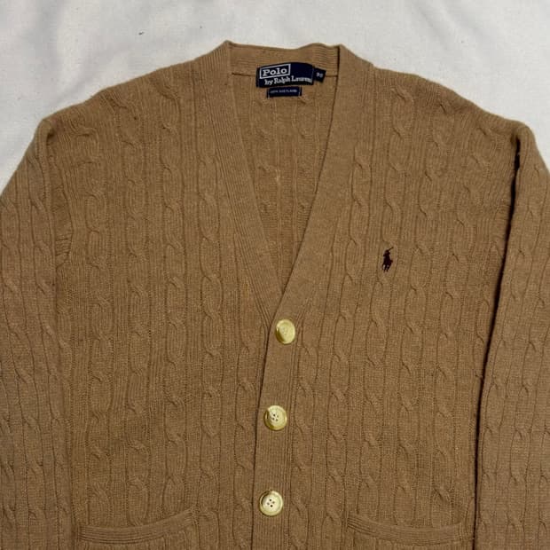 90 폴로랄프로렌 셰틀랜드 케이블 니트 가디건