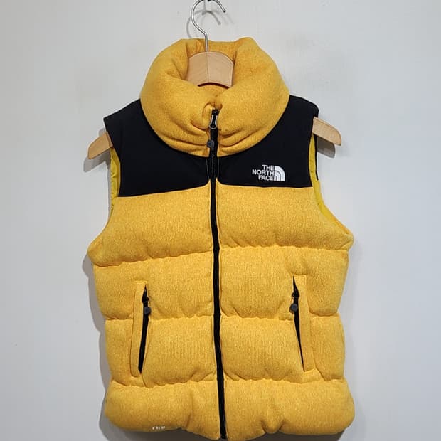 (S) 노스페이스 거위털 패딩조끼 검노 700 구스다운 베스트 