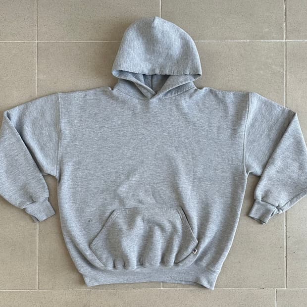 90s 빈티지 러셀 후드 그레이 XL