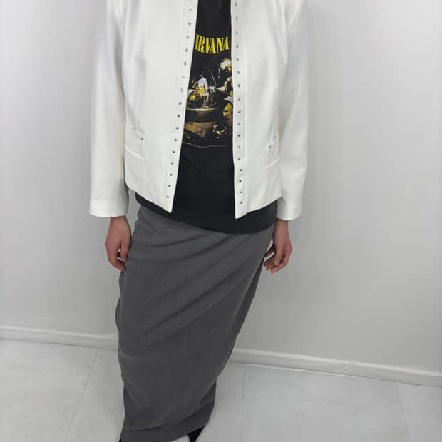 CALVIN KLEIN STUD OPEN JACKET