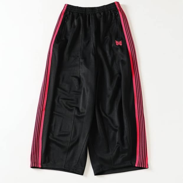 [S] 니들스 Needles JW 별주 H.D 트랙팬츠 블랙/핑크