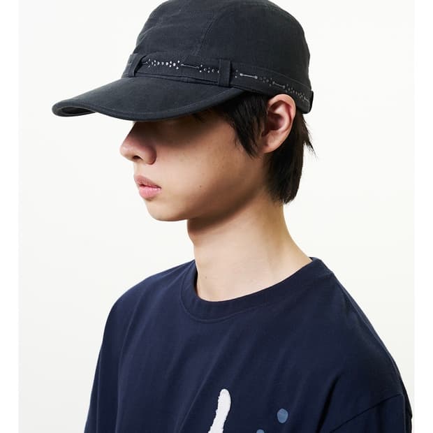 더콜디스모먼트 모자 vintage belt cap (charcoal)