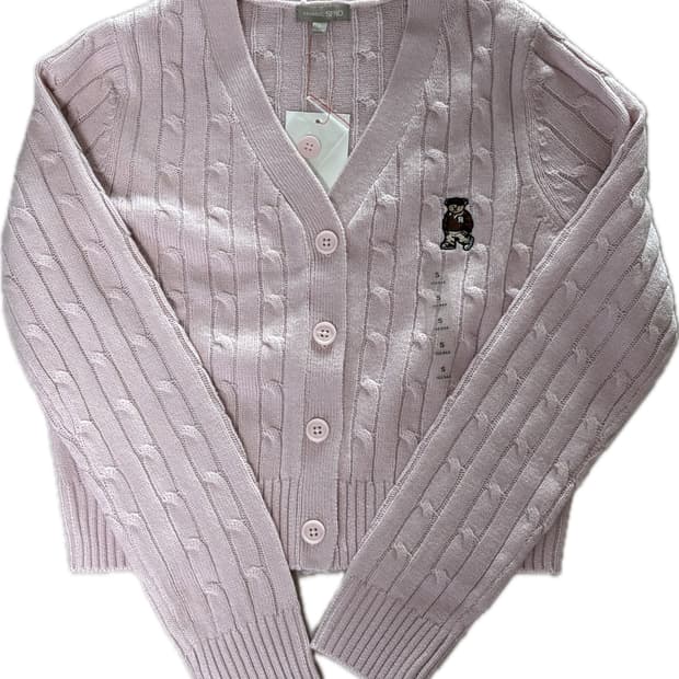 스파오 우디 케이블 니트 가디건 (새상품)