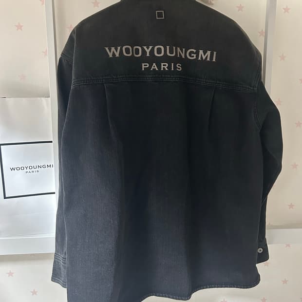 정품/새상품(풀구성)우영미 26SS 백로고 데님셔츠 자켓 48size