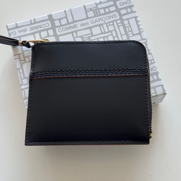 TRIPLE STITCH LEATHER CARD COIN CASE