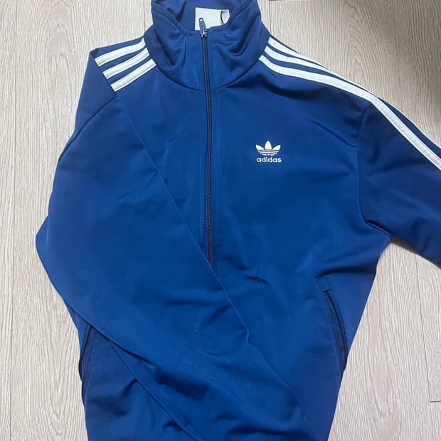 아디다스 코발트 블루 집업