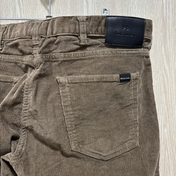 폴스미스 테이퍼드핏 코듀로이 치노팬츠34"/브라운