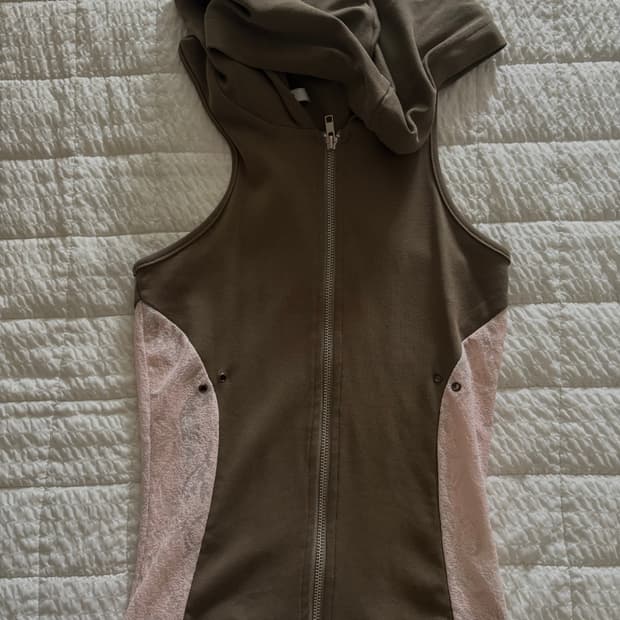 Sio seoul lace hoodie vest 