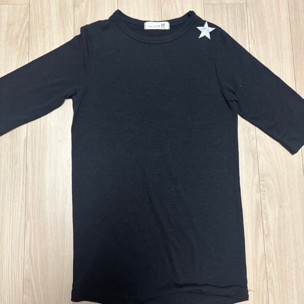 별 프린팅 반팔 텐셀 티셔츠 