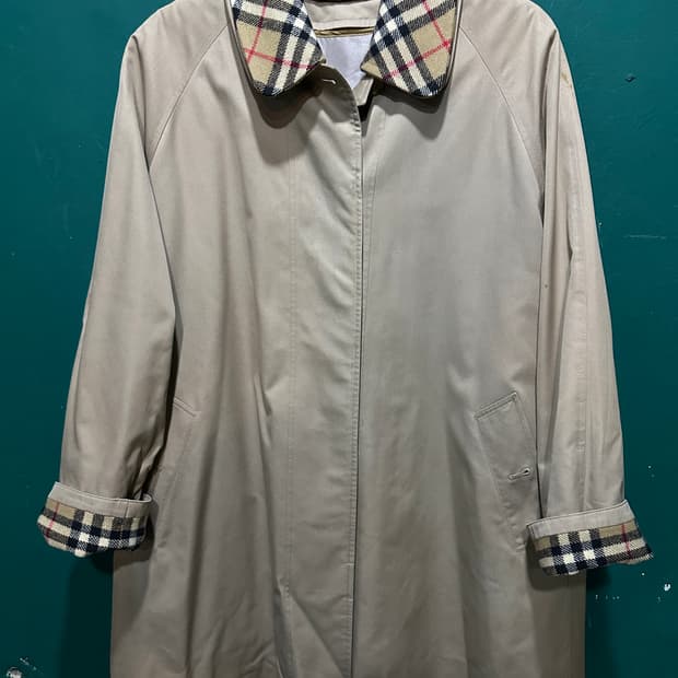 버버리 체크카라 내피풀세트 트렌치코트 100-105