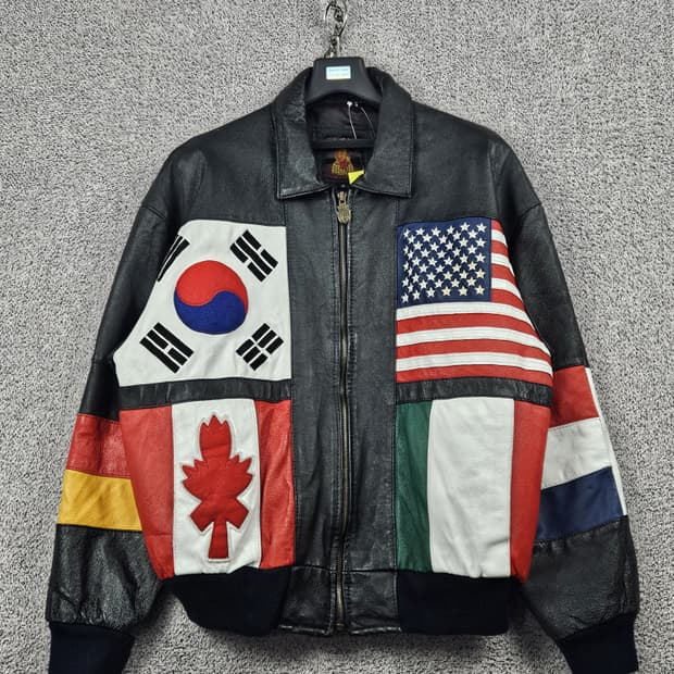 PHASE 컨트리 내셔널 플래그 가죽 자켓 ( M ) / 10256