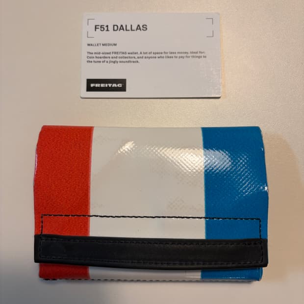 프라이탁 댈러스 지갑 프랑스 국기 참기름 타프
