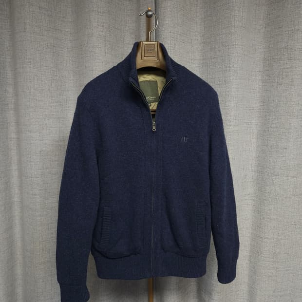 95 ) 헨리코튼 남성 방풍니트 네이비