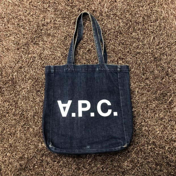 APC 아페쎄 데님 토트백