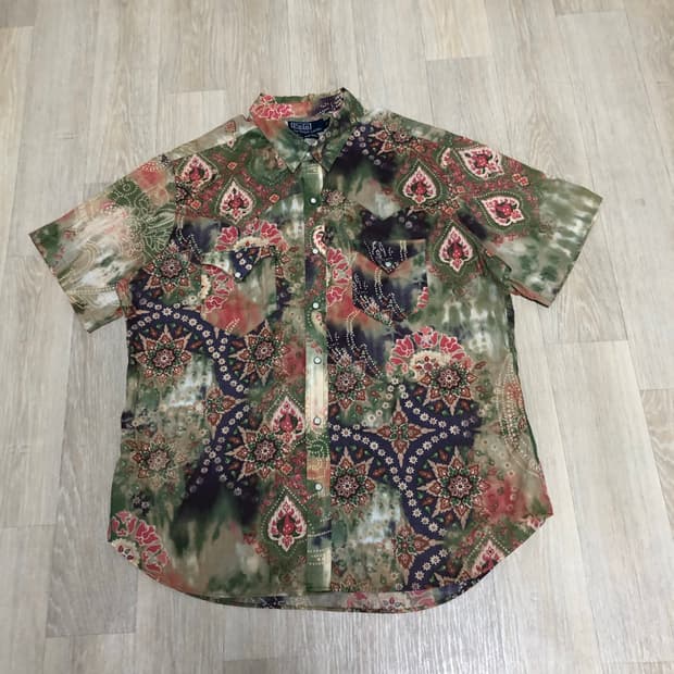 (XL) 폴로 랄프로렌 POLO RL WERTERN 페이즐리 웨스턴 셔츠