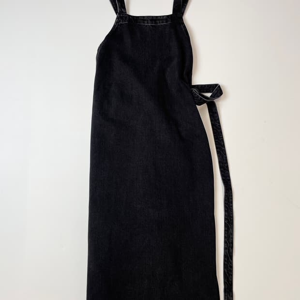 발렌시아가 흑청 랩 원피스 A798
