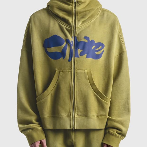 엔타이어 스튜디오 판초 후드 집업