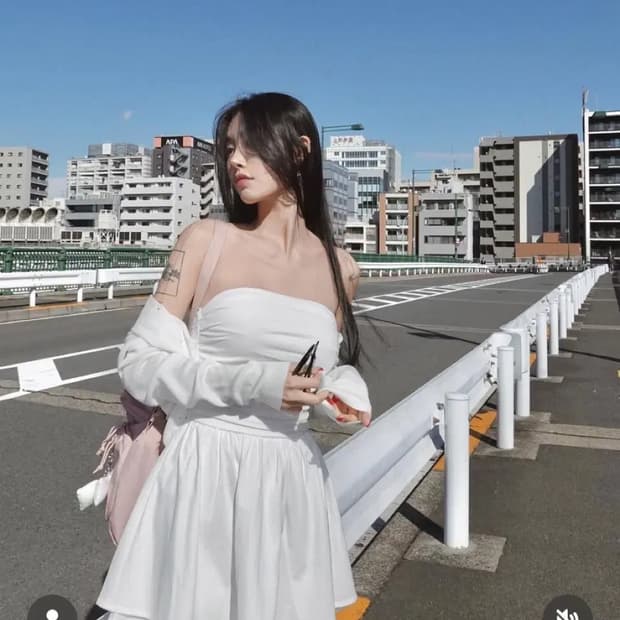 페일제이드 튜브탑 원피스