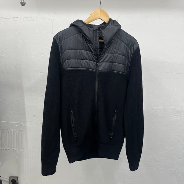 ~77) POLO  PADDED KNIT ZIP-UP