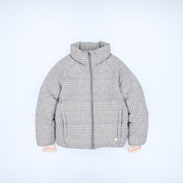 85 데상트 니트 자가드 숏패딩 N7254