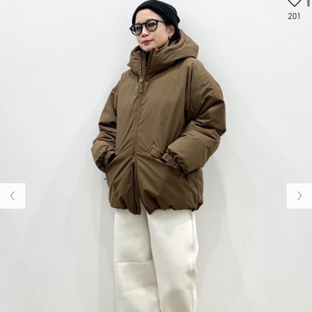 [L] GU 브라운 패딩 새상품