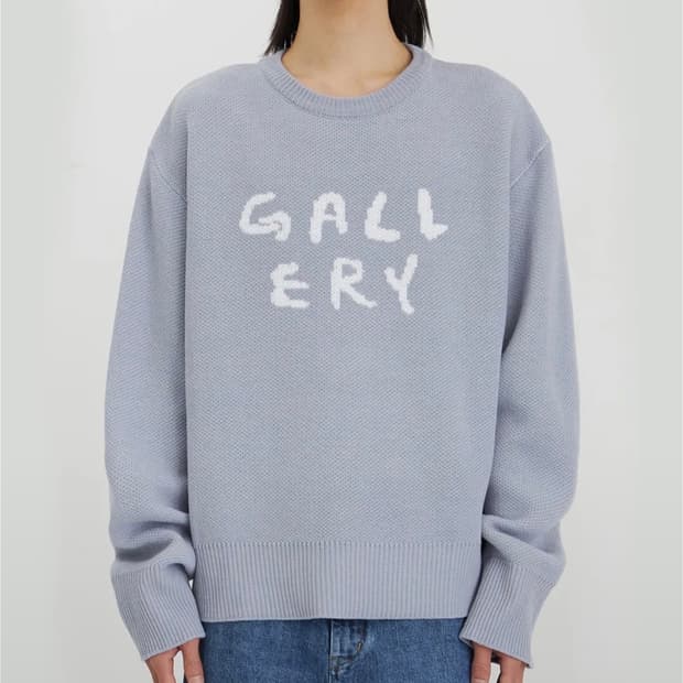 [2] 1011갤러리 로고 니트 블루