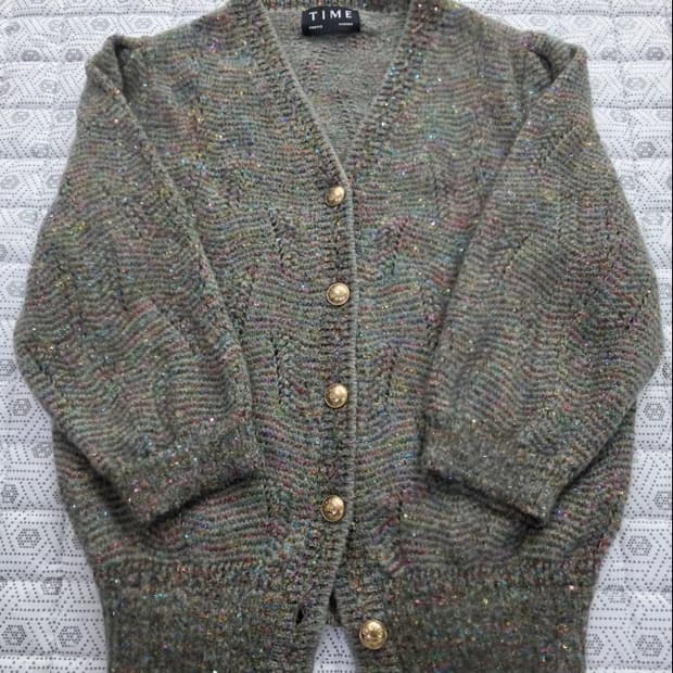 타임 글리터 니트 가디건 ~F FW2023