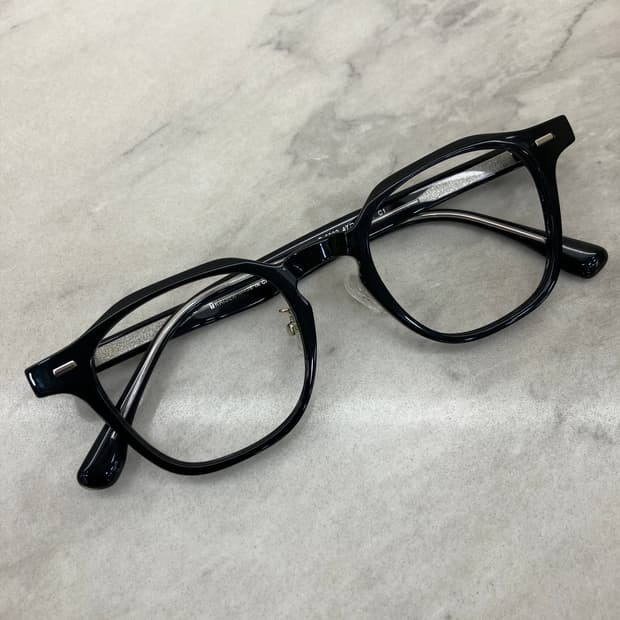 B78 KS 유광 블랙 웰링턴 뿔테 안경6832