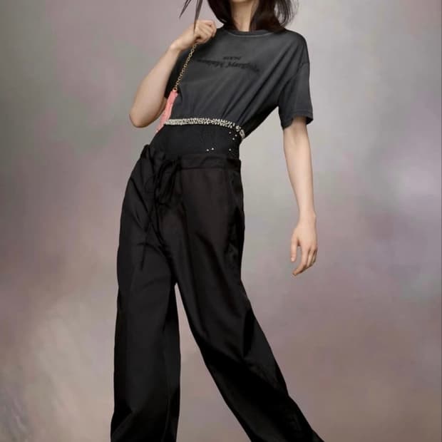 마르지엘라 웨이스트 타이 트라우저