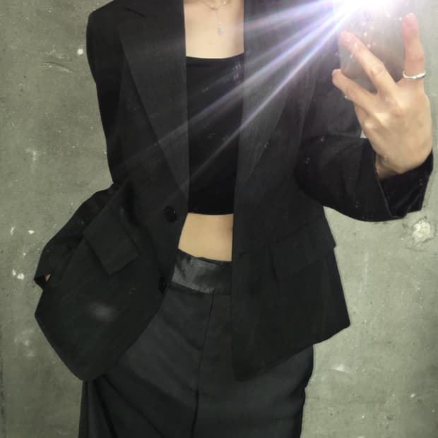 Burberry 버버리 차콜 울 블레이저