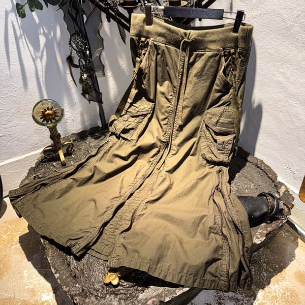 g.o.a – Military Cargo Zip Skirt