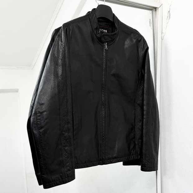 Guess 게스 00s 소가죽 바이커 자켓