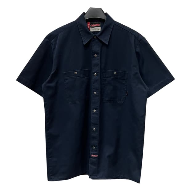 디키즈 네이비 반팔 워크 셔츠 남방 L