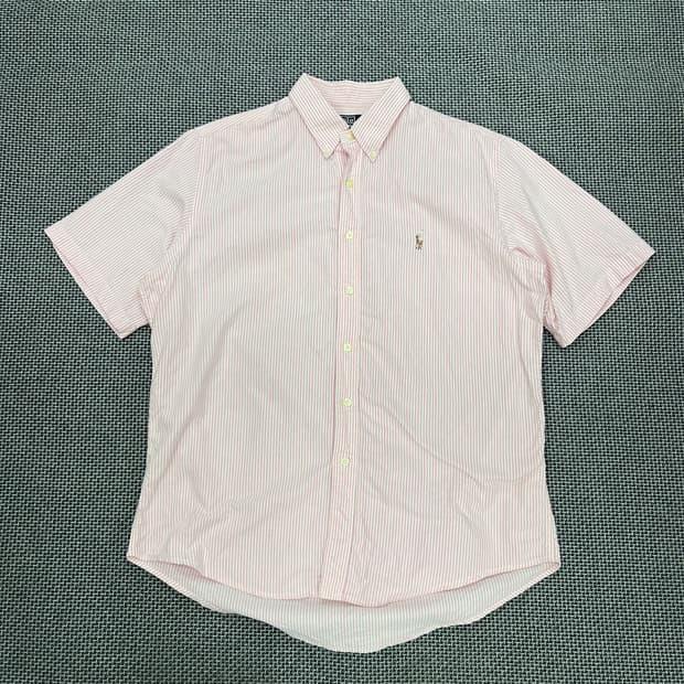 폴로랄프로렌 핑크 스트라이프 반팔셔츠